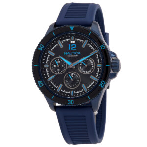 nautica nct windros multifunction quartz black dial men's watch napwrs401