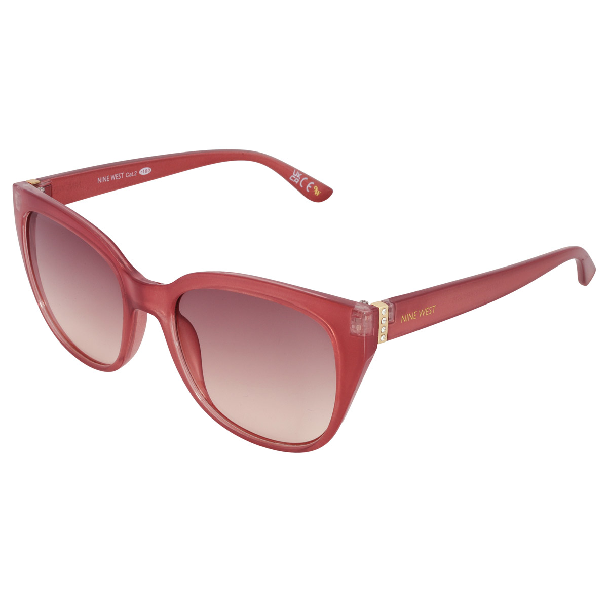 nine west 53926rnj616 brown cat eye ladies sunglasses 10269323.khl nine west 53926rnj616 brown cat eye ladies sunglasses 10269323.khl