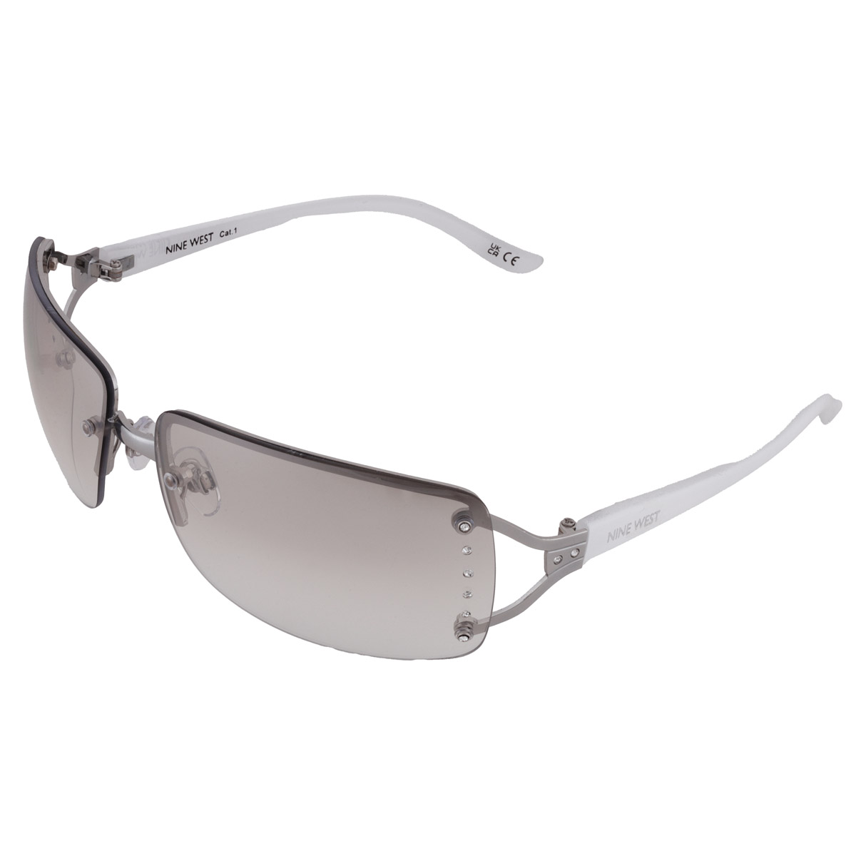 nine west s04601rdf022 silver rectangular ladies sunglasses 10270086.lts blk nine west s04601rdf022 silver rectangular ladies sunglasses 10270086.lts blk
