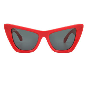 Home off white edvard dark grey cat eye ladies sunglasses oeri045 2507