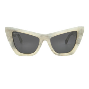 Home off white edvard grey cat eye ladies sunglasses oeri045 0807 57