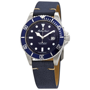 mathey tissot open box mathey tissot mathey vintage quartz blue dial men's watch h9010albu