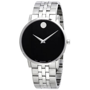 Home movado open box movado museum classic black dial men's watch 0607199