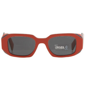 Home prada open box prada dark grey rectangular ladies sunglasses pr 17ws 12n5s0 49
