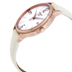 tissot open box tissot bella ora white dial white leather ladies watch t103.210.36.017.00