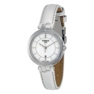Home tissot open box tissot flamingo white dial ladies watch t0942101601100
