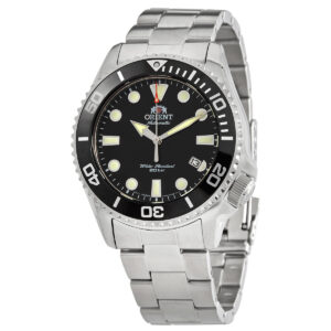 Home orient automatic black dial men's watch ra ac0k01b00c