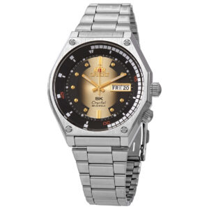 Home orient automatic champagne dial men's watch ra aa0b01 g