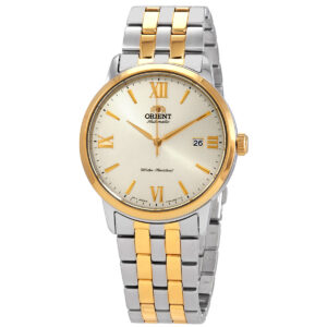 Home orient contemporary automatic champagne dial men's watch ra ac0f08g10b
