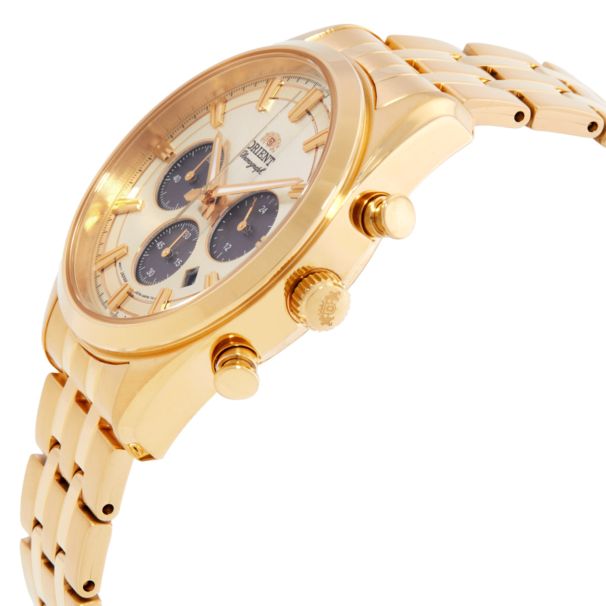 orient contemporary chronograph champagne dial men's watch ra tx0301g orient contemporary chronograph champagne dial men's watch ra tx0301g