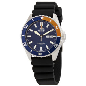 Витрина orient kanno automatic blue dial men's watch ra aa0916l19b