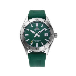 Home orient mako automatic green dial men's watch ra ac0q11e30b
