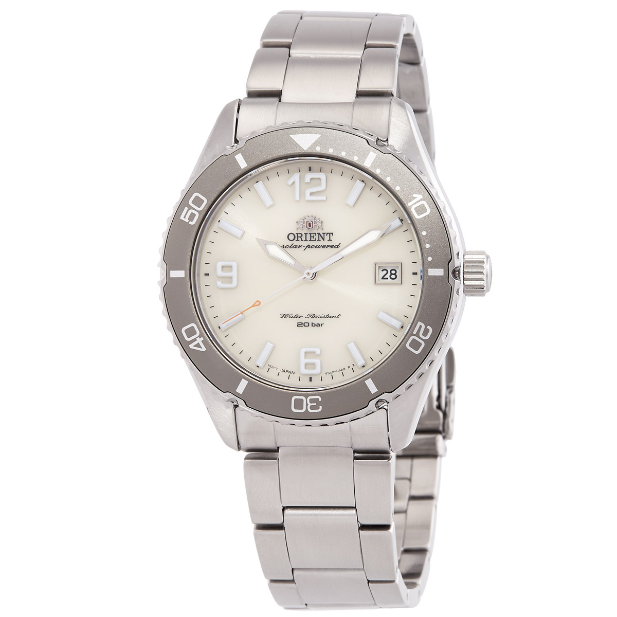 orient sport solar ivory dial men's watch ra wj0003s10b orient sport solar ivory dial men's watch ra wj0003s10b