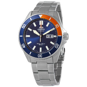 Витрина orient sports automatic blue dial men's watch ra aa0913l