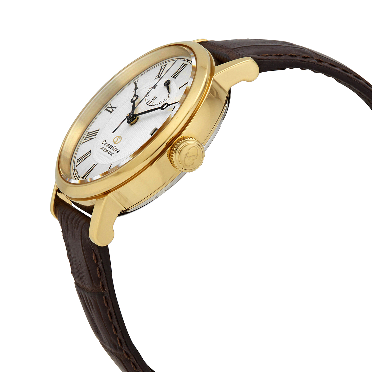 orient star automatic white dial brown leather men's watch re au0001s00b orient star automatic white dial brown leather men's watch re au0001s00b