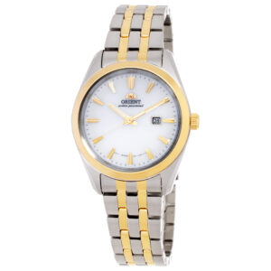 Home orient stretto white dial ladies watch ra wg0601s10b