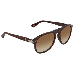 persol crystal gradient brown pilot men's sunglasses po0649 24/51 54