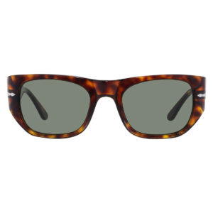 Home persol green square ladies sunglasses po3308s 24/31 51
