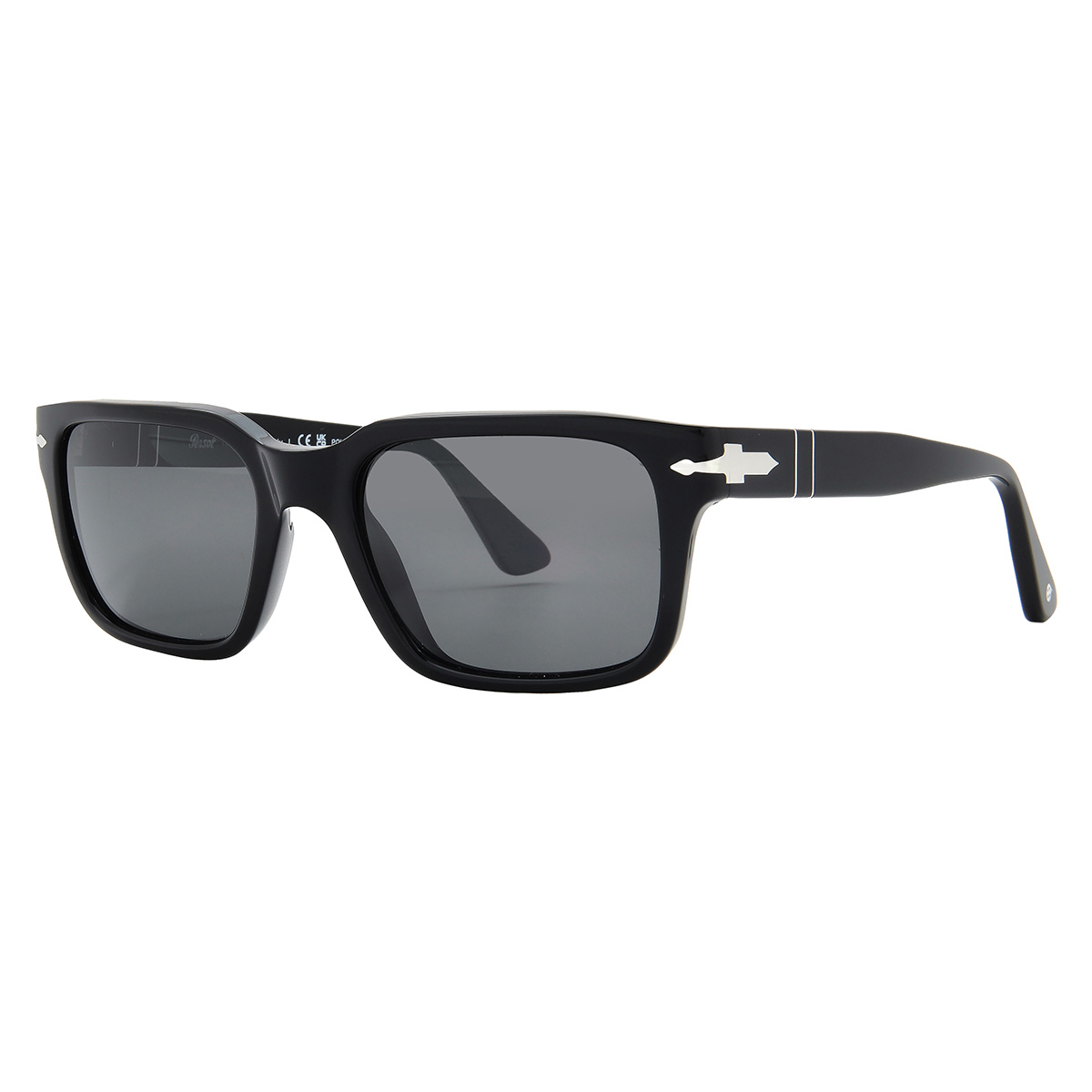 persol polarized dark grey rectangular men's sunglasses po3272s 95/48 55 persol polarized dark grey rectangular men's sunglasses po3272s 95/48 55