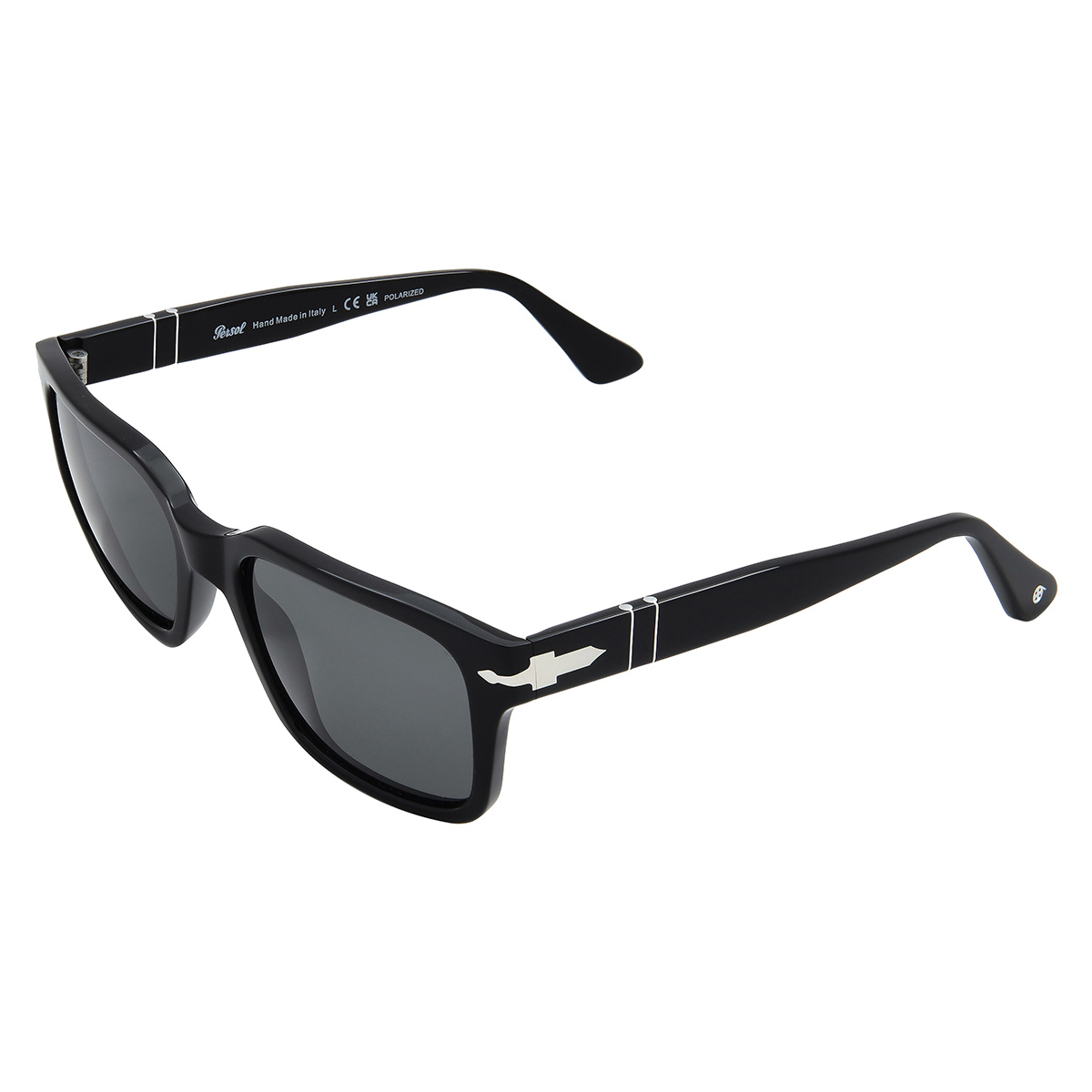 persol polarized dark grey rectangular men's sunglasses po3272s 95/48 55 persol polarized dark grey rectangular men's sunglasses po3272s 95/48 55