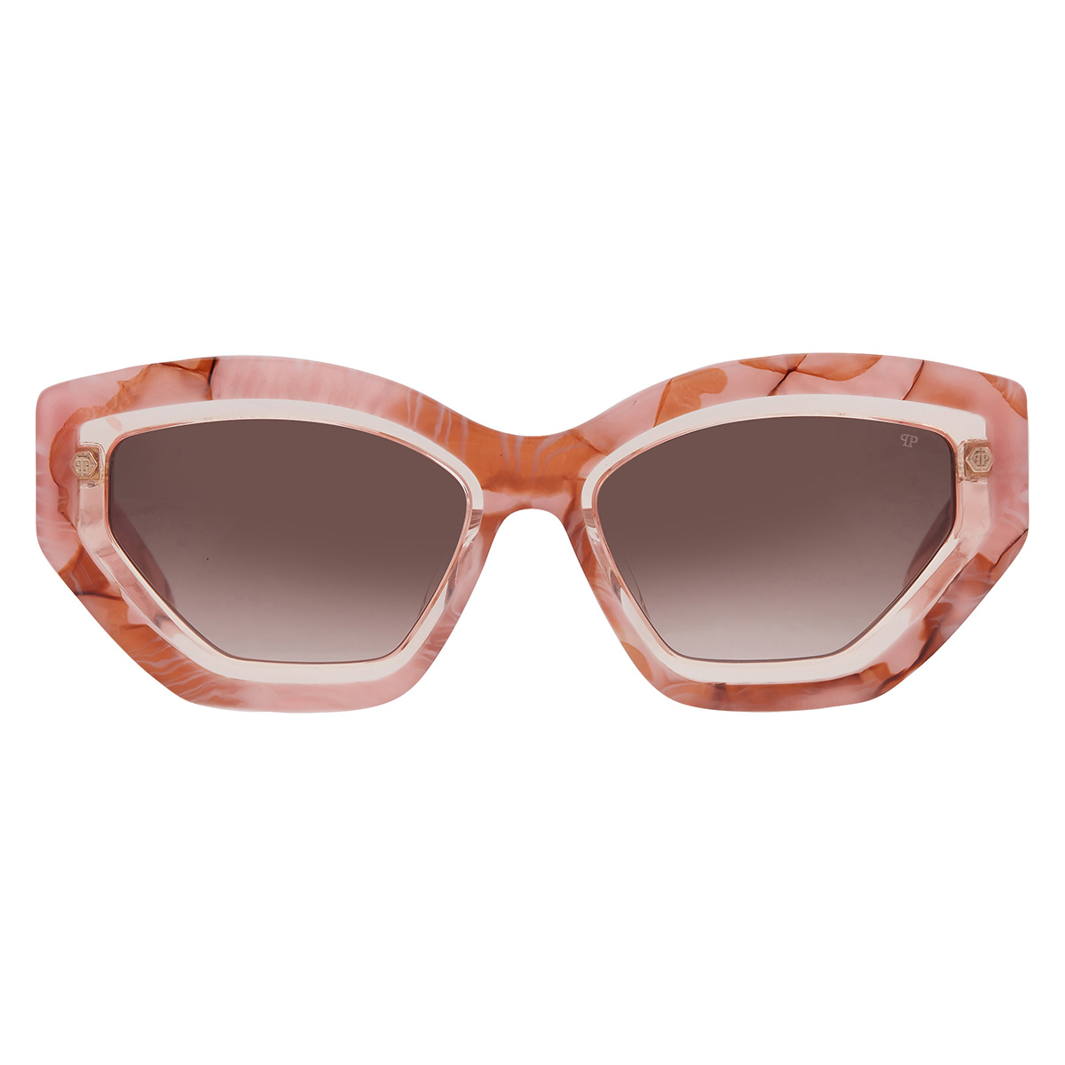 philipp plein brown gradient cat eye ladies sunglasses spp099m 06z8 55 philipp plein brown gradient cat eye ladies sunglasses spp099m 06z8 55