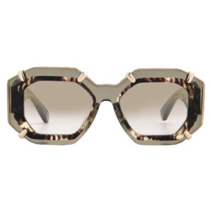 Home philipp plein brown gradient geometric ladies sunglasses spp098v g61g 53