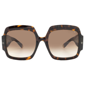Home philipp plein brown square ladies sunglasses spp038m 0722 56