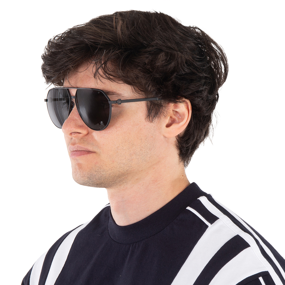 philipp plein grey pilot men's sunglasses spp007m 531p 64 philipp plein grey pilot men's sunglasses spp007m 531p 64