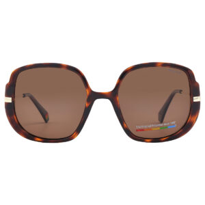 Home polaroid bronze butterfly ladies sunglasses pld 6181/s 0086/sp 53