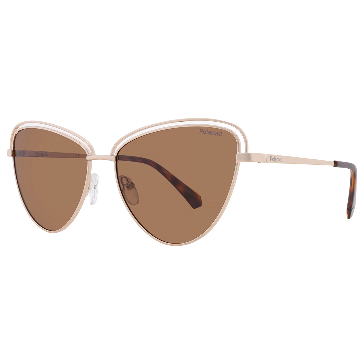 polaroid brown cat eye ladies sunglasses pld 4094/s 0j5g/sp 57 polaroid brown cat eye ladies sunglasses pld 4094/s 0j5g/sp 57