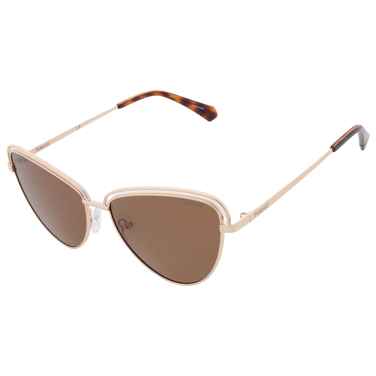 polaroid brown cat eye ladies sunglasses pld 4094/s 0j5g/sp 57 polaroid brown cat eye ladies sunglasses pld 4094/s 0j5g/sp 57