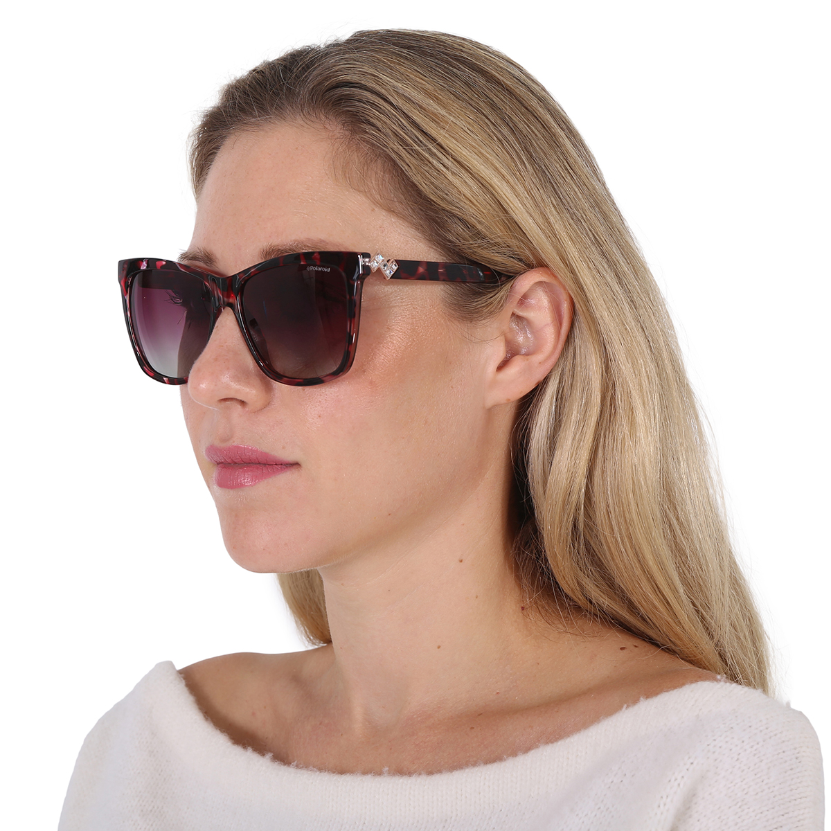 polaroid core polarized burgundy gradient cat eye ladies sunglasses pld 4078/s/x 0ydc/jr 56 polaroid core polarized burgundy gradient cat eye ladies sunglasses pld 4078/s/x 0ydc/jr 56