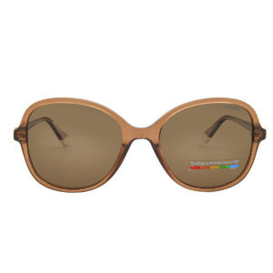 Home polaroid polarize bronze butterfly ladies sunglasses pld 4136/s 010a/sp 54