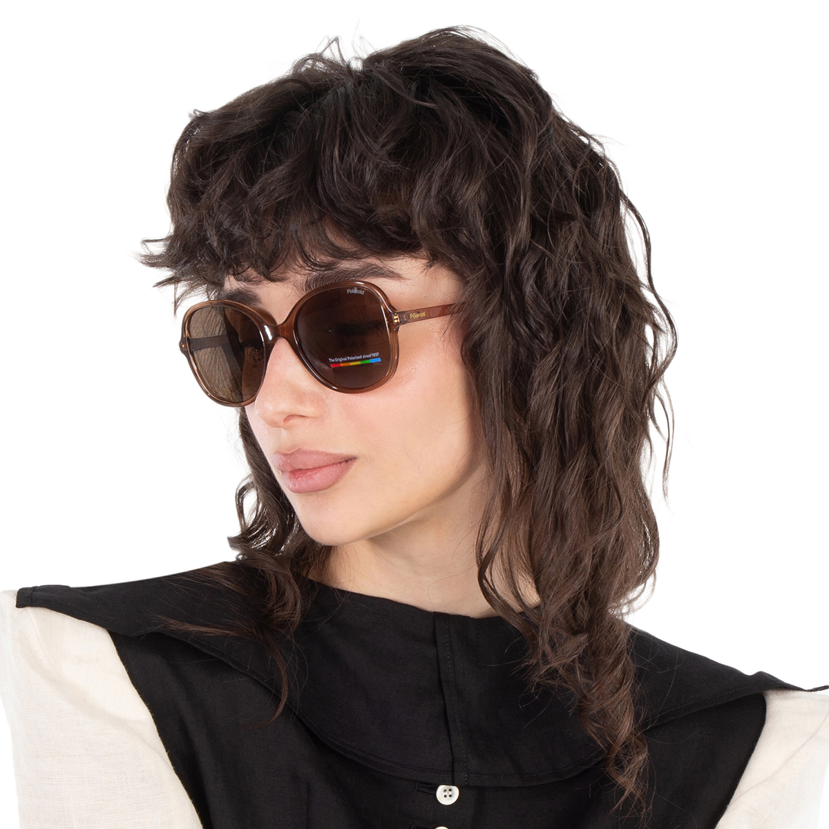 polaroid polarize bronze butterfly ladies sunglasses pld 4136/s 010a/sp 54 polaroid polarize bronze butterfly ladies sunglasses pld 4136/s 010a/sp 54