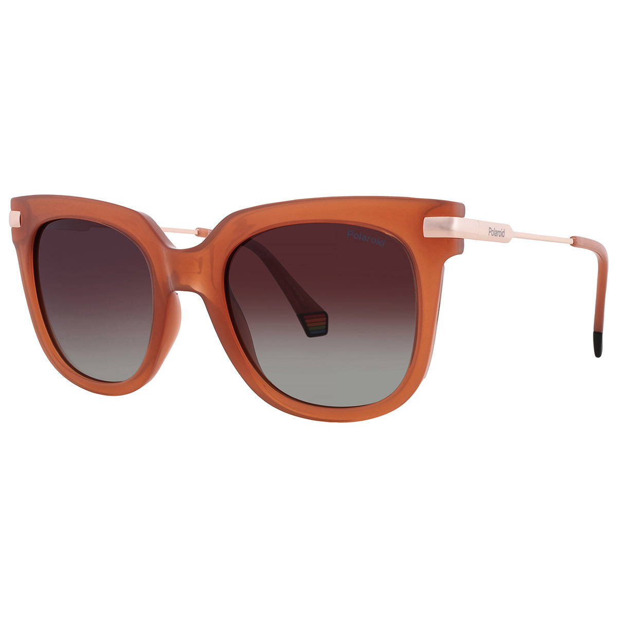 polaroid polarized brown square ladies sunglasses pld 6180/s 0l7q/la 51 polaroid polarized brown square ladies sunglasses pld 6180/s 0l7q/la 51