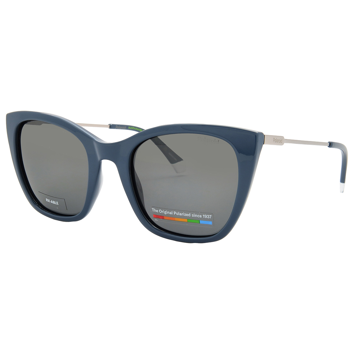 polaroid polarized grey cat eye ladies sunglasses pld 4144/s/x 0pjp/m9 52 polaroid polarized grey cat eye ladies sunglasses pld 4144/s/x 0pjp/m9 52