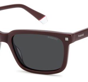 Home polaroid polarized grey rectangular men's sunglasses pld 4174/s/x 0lhf/m9 55