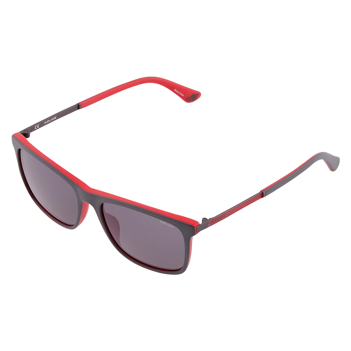 police grey square men's sunglasses spla56 1bux 56 police grey square men's sunglasses spla56 1bux 56
