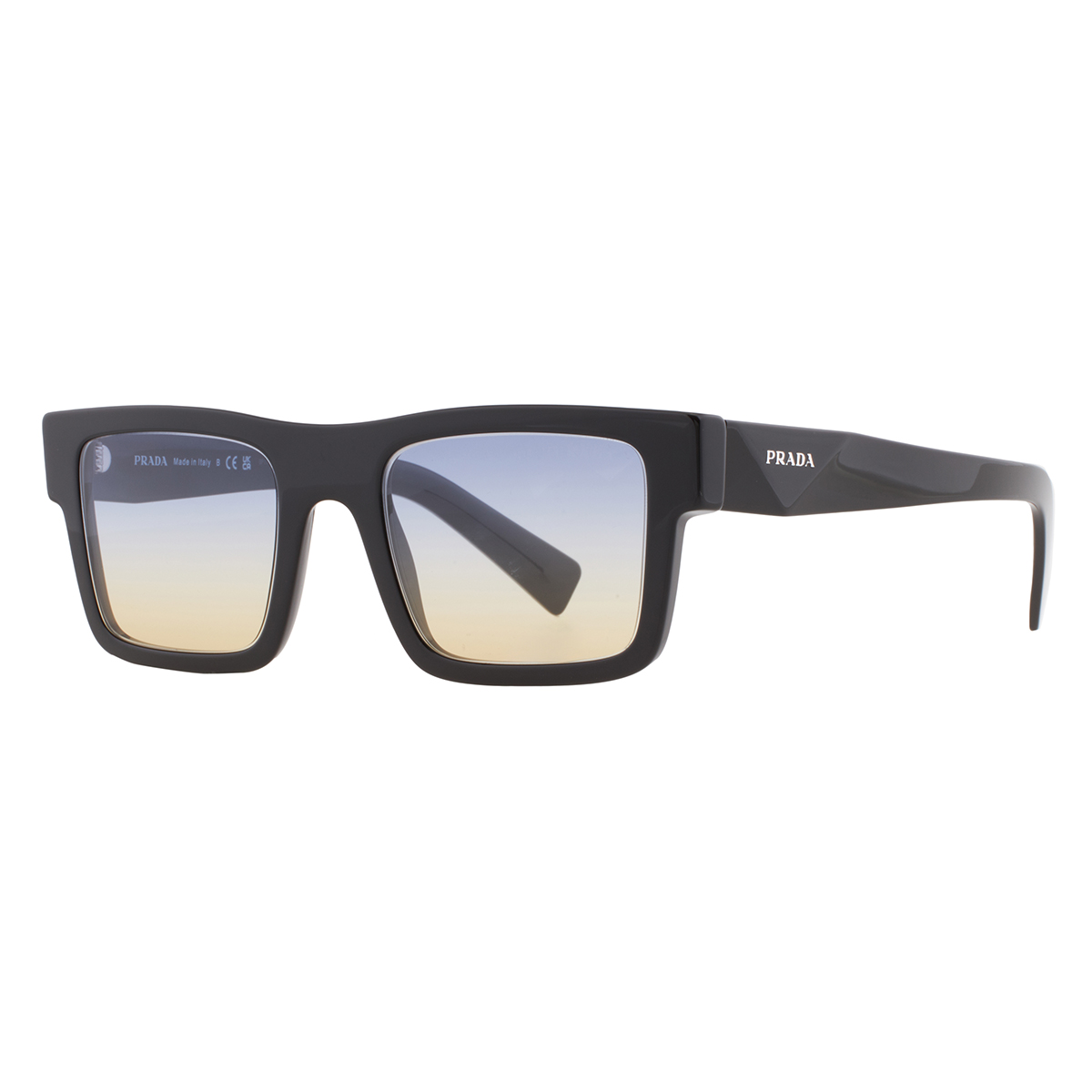 prada blue shaded yellow rectangular men's sunglasses pr 19ws 1ab06z 52 prada blue shaded yellow rectangular men's sunglasses pr 19ws 1ab06z 52