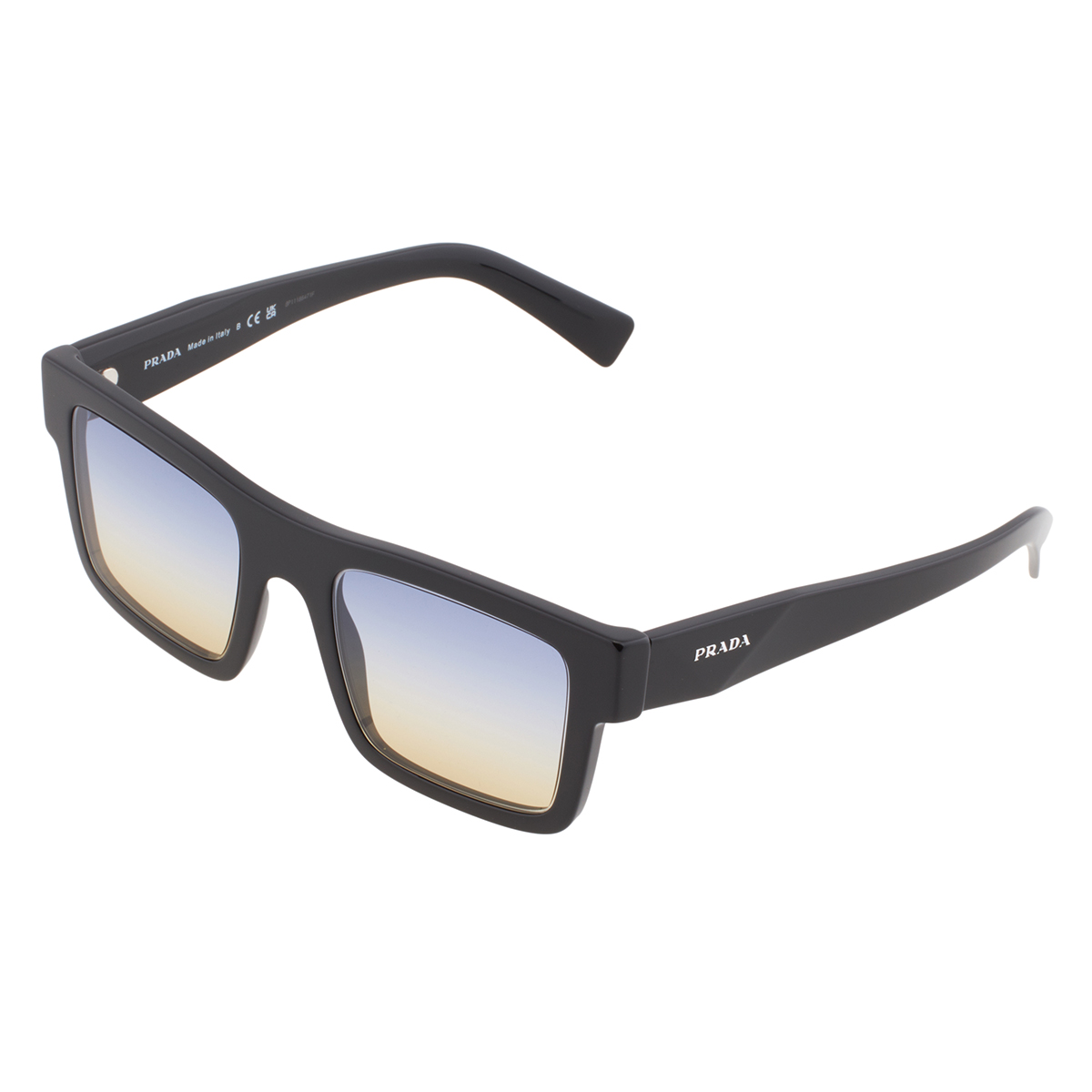 prada blue shaded yellow rectangular men's sunglasses pr 19ws 1ab06z 52 prada blue shaded yellow rectangular men's sunglasses pr 19ws 1ab06z 52