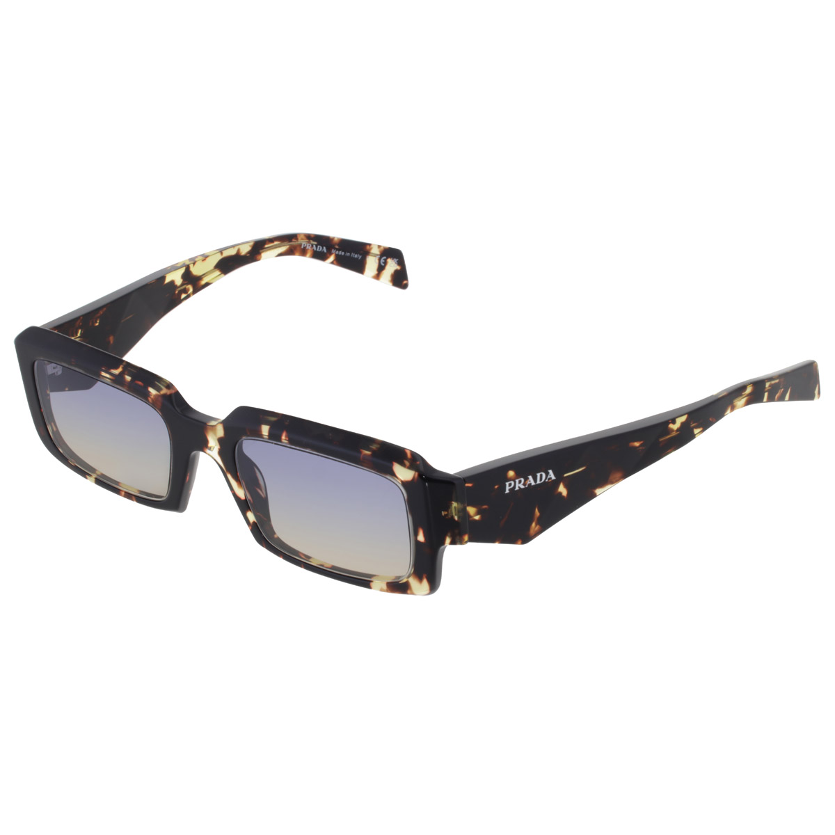 prada blue yellow gradient rectangular men's sunglasses pr 27zs 16o50e 54 prada blue yellow gradient rectangular men's sunglasses pr 27zs 16o50e 54