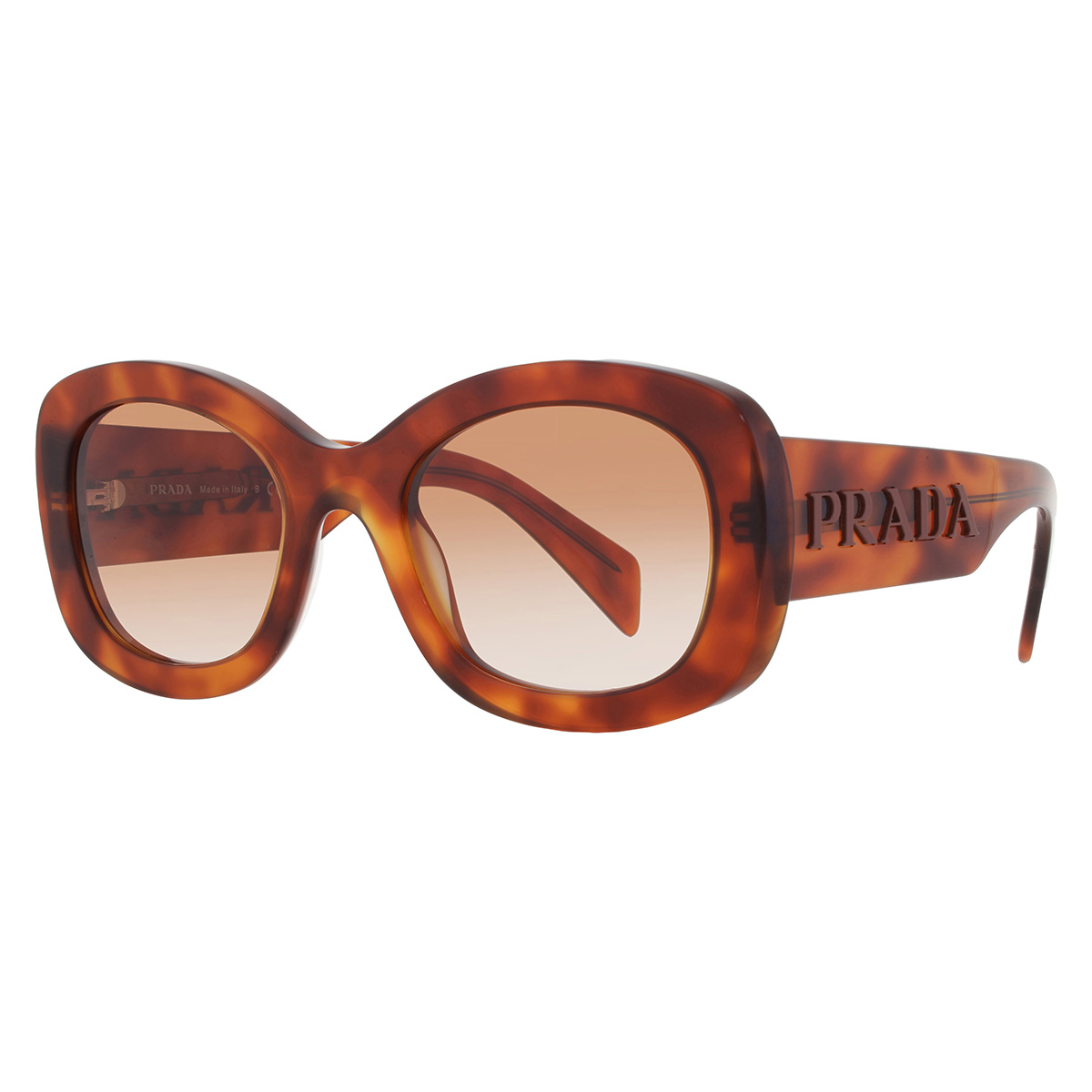 prada brown gradient oval ladies sunglasses pr a13s 18r70e 54 prada brown gradient oval ladies sunglasses pr a13s 18r70e 54