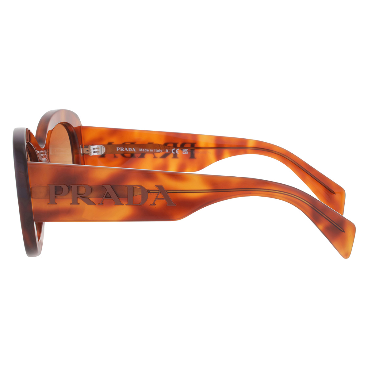 prada brown gradient oval ladies sunglasses pr a13s 18r70e 54 prada brown gradient oval ladies sunglasses pr a13s 18r70e 54