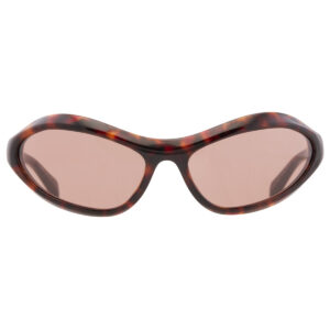 Home prada brown irregular ladies sunglasses pr a20s 17n10d 61