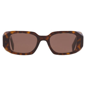 Home prada brown rectangular ladies sunglasses pr 17ws 2au8c1 49