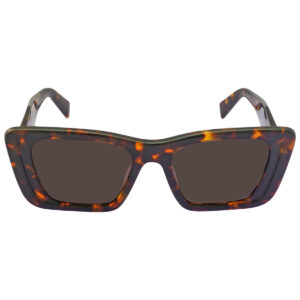 Home prada dark brown cat eye ladies sunglasses pr 08ys 01v8c1 51