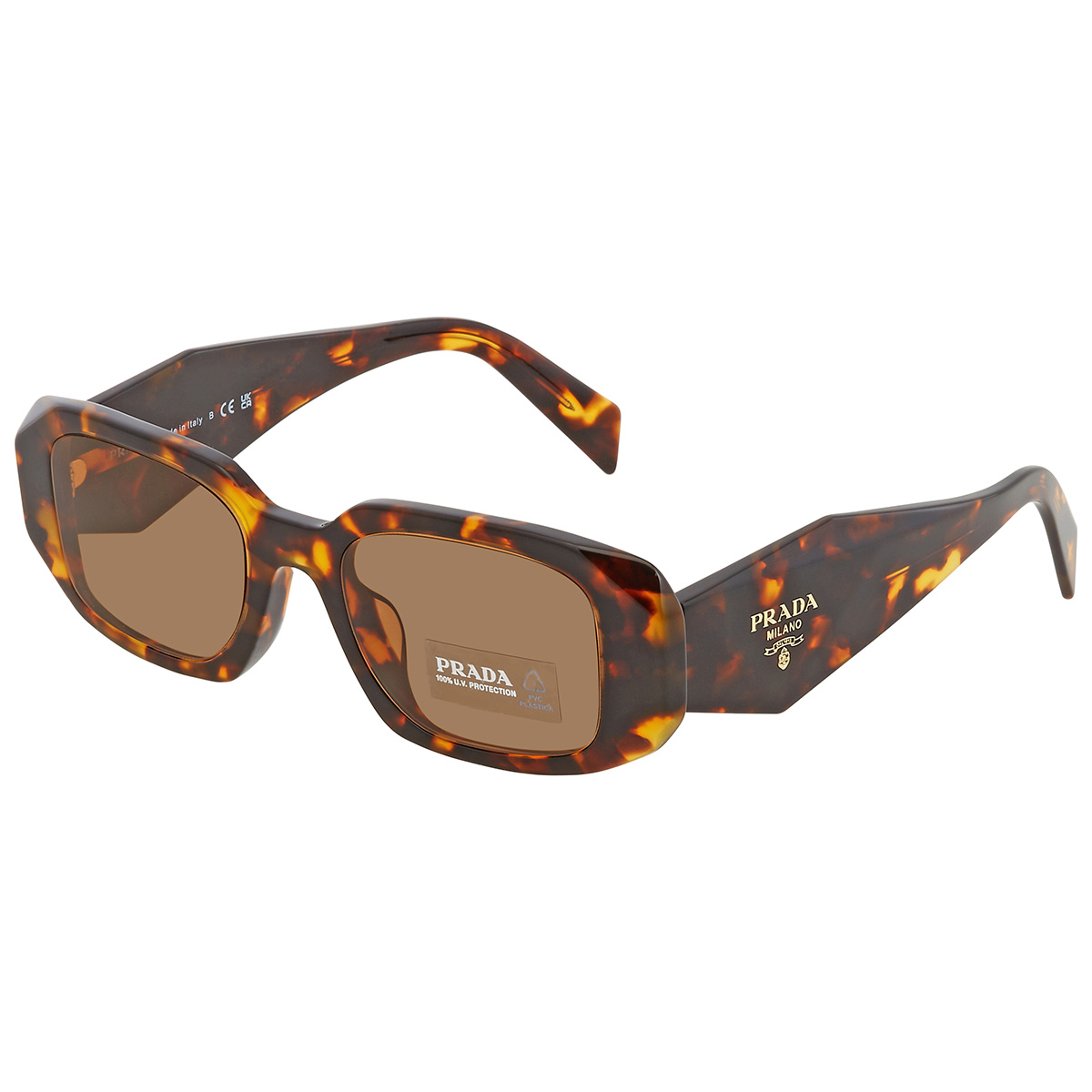 prada dark brown rectangular ladies sunglasses pr 17wsf vau2z1 51 prada dark brown rectangular ladies sunglasses pr 17wsf vau2z1 51