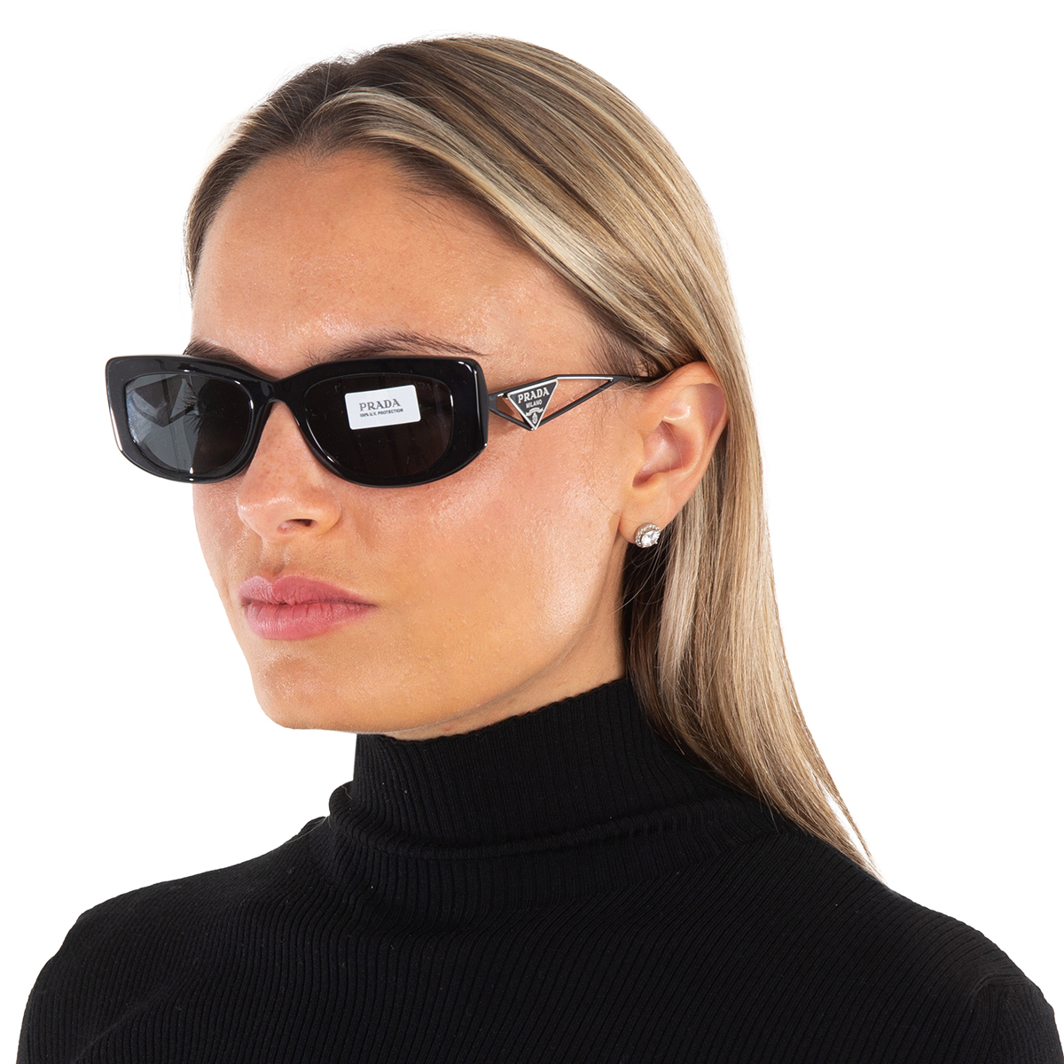prada dark gray rectangular ladies sunglasses pr 14ys 1ab5s0 53 prada dark gray rectangular ladies sunglasses pr 14ys 1ab5s0 53