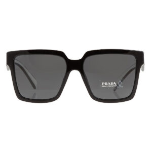 Home prada dark gray square ladies sunglasses 0pr 24zs1ab5s056