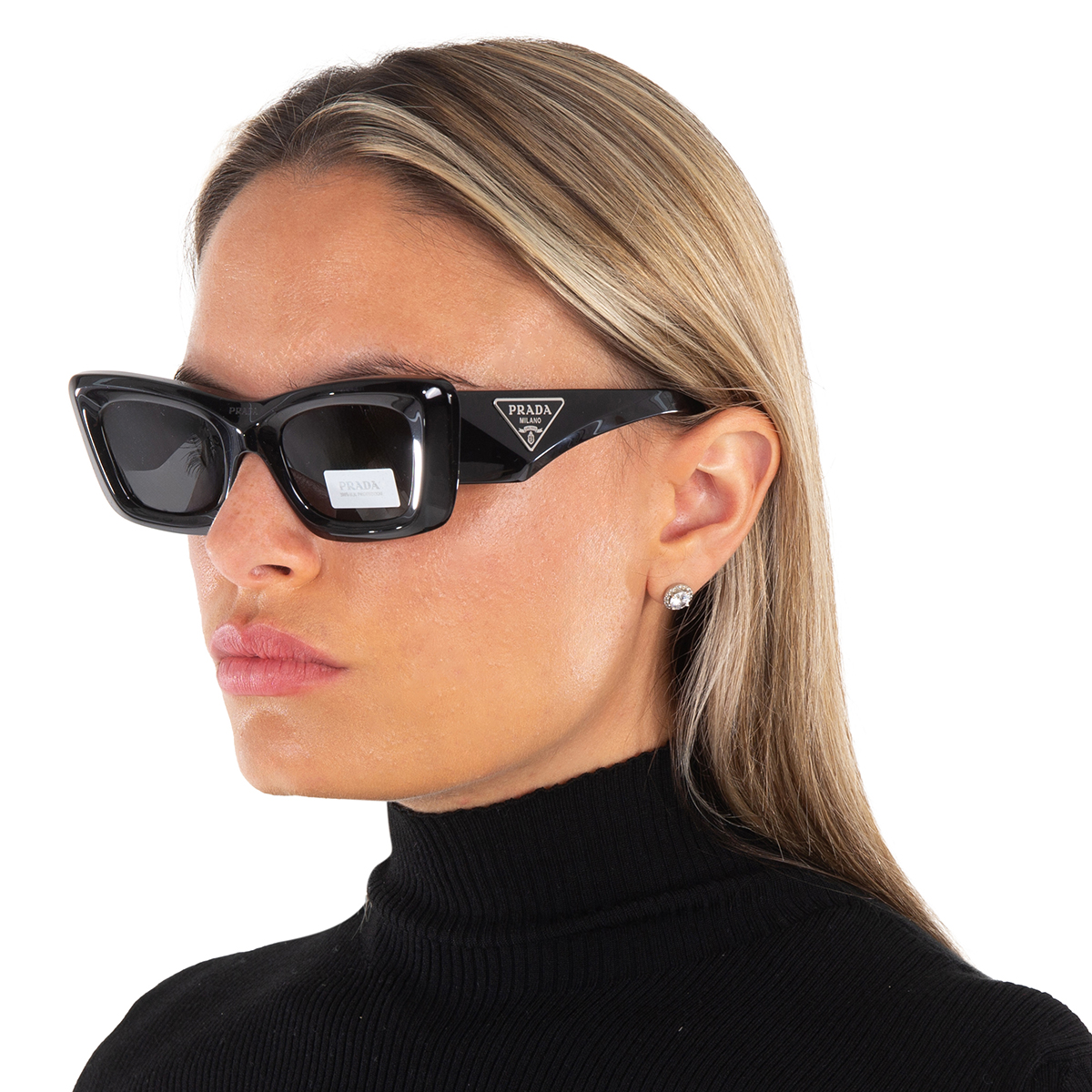 prada dark grey cat eye ladies sunglasses pr 13zs 1ab5s0 50 prada dark grey cat eye ladies sunglasses pr 13zs 1ab5s0 50